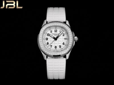 JBL Factory Replica Watch Patek Philippe For Women Aquanaut Luce  White Dial with Diamonds